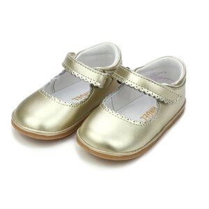 L'Amour Gold Dress Shoes Mary Jane Style
